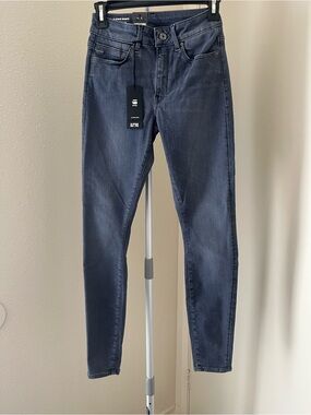G-Star RAW Shape High Super Skinny Ultimate Stretch Jeans Grey 27x30 NWT